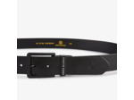 Serge Blanco Ceinture en Cuir MT12218A Noir