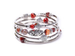 Bracelet mémoire de forme et pierres naturelles