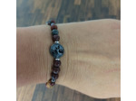 Bracelet Jaspe picasso/Hématite