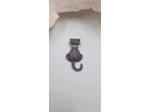 Pendentif chat argent et strass olpa2452