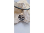 Pendentif perles d'australie cordon en liège olpa652