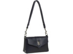 Lancaster Foulonné Double Sac Trotteur A Rabat 470-53 Bleu In Argent