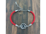 Bracelet de Projection "Je t'aime" en 100 langues rouge
