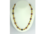Collier Agate/Jade/Bronze