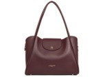 Lancaster Ida Double Sac Cabas Porté Epaule 470-85 Bordeaux Foncé