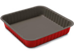 Guardini ROSSANA Plat à four 24x24 Acier antiadhésif Rouge 24x24 cm