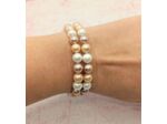 Bracelet mémoire de forme en perles d'eau douce 3 couleurs