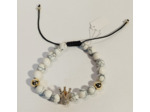 Howlite couronne réglable