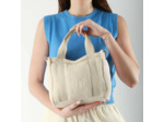 Woomen Alysse Sac Porté Travers En Coton Bio Chalk