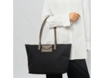 Lancaster Smart Kba Grand Sac Cabas Porté Épaule 516-31 Noir Taupe