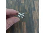 Bague en acier inox croisé