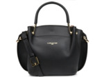 Lancaster Foulonne Double Sac A Main Louisa 470-18 Noir In Naturel