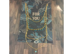 Chaînes œil multicouches turquoise en bijoux en acier inoxydable doré