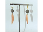 Boucles d'oreilles Cloé en ivoire végétal