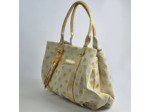 Mila Louise Colette DB Sac Shopping Toile Pois Jaune