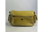 Biba Gardner Sac Bandoulière En Cuir Lavé & Détails Léopards GAD4L Amarillo