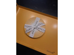 Lot de 6 Dessous de verre vinyle - Myko Jaune