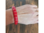Bracelet jonc Doré-rouge