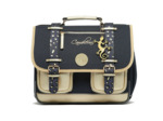Caméléon Vintage Fantasy Girl Cartable 35cm Navy Léopard Gold