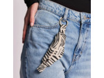 Hindbag Côme Porte Clés Sac Banane Zèbre Ecru