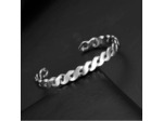 Bracelet torsadé en acier inoxydable