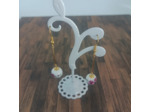Boucles d'oreille perle porcelaine rose