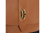 Lancaster Top Double Sac Besace A Rabat 470-61 Camel In Orange