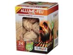 FLAM'UP Allume-Feux Laine de Bois et Allumette x 24