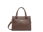 Lancaster Foulonné Double Petit Sac A Main 470-73 Marron In Or Pale