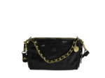 Mila Louise Mama XS RX Petit Sac Trotteur Cuir Pailleté Noir