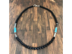 Collier homme en perles naturelles