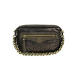 Mila Louise Masa GR Sac Porté Travers Grainé & Brillant Gris Dark