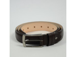 Berthille Ceinture Bombée Homme Cuir Doublé Ajustable Marron