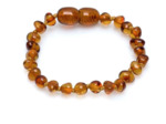 BRACELET BÉBÉ AMBRE COGNAC