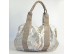 Mila Louise Prudy FS Cabas Toile Fantaisie et Cuir Gris