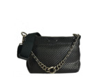 Mila Louise Noeli XS Y Sac Trotteur Cuir Tressé Noir