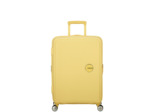 American Tourister Sound Box Spinner 67 cm Valise Cabine Trolley 4 Roues Jaune Pastel