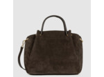 Lancaster Suède Louisa Grand Sac A Main 470-104 Marron