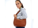 Les Ateliers Fourès Baroudeuse Grand Sac Arrondi Zippé Danaé B315 Fauve