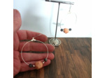 Boucles d'oreilles Jeanne en ivoire végétal