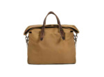 Bleu de Chauffe Sac Business Remix Cuir Et Toile Camel bm