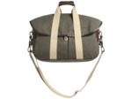 Bleu de Chauffe Sac Business Musette Coton et Cuir Kaki Bm