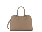 Lancaster Donna Hopper Sac Porté Main En Cuir Lisse 531-121 Praline