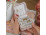 Maison Scarlett Corinne Boîte A Bijoux De Voyage Lin Rose