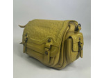 Biba Gardner Sac Bandoulière En Cuir Lavé & Détails Léopards GAD4L Amarillo