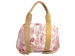 Mila Louise Prudy FS Cabas Toile Fantaisie et Cuir Rose