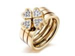 Bague trèfle 3 en 1