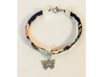 Bracelet liberty argenté/papillon