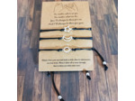3 Bracelets lune étoile soleil en acier inox