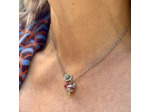 Collier ras de cou argenté Oralya